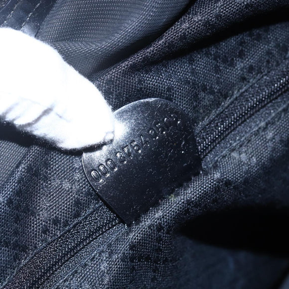 GUCCI Bamboo Hand Bag Nylon Black Silver 000 3754 0508 Auth ep11878