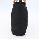 GUCCI Bamboo Hand Bag Nylon Black Silver 000 3754 0508 Auth ep11878-4