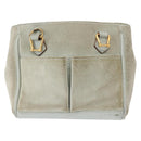 GUCCI Shoulder Bag Suede 2way Light Blue Gold 007 1793 0238 Auth ep11879-13