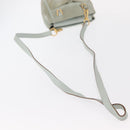 GUCCI Shoulder Bag Suede 2way Light Blue Gold 007 1793 0238 Auth ep11879-7