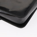 GUCCI Shoulder Bag Enamel Black Gold 004 33 0280 Auth ep11880-15