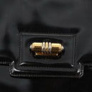 GUCCI Shoulder Bag Enamel Black Gold 004 33 0280 Auth ep11880-17