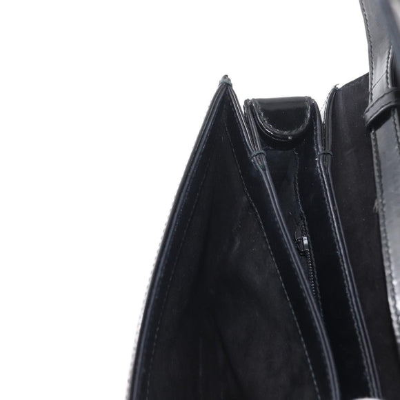 GUCCI Shoulder Bag Enamel Black Gold 004 33 0280 Auth ep11880