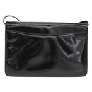 GUCCI Shoulder Bag Enamel Black Gold 004 33 0280 Auth ep11880-2