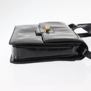 GUCCI Shoulder Bag Enamel Black Gold 004 33 0280 Auth ep11880-3