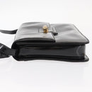 GUCCI Shoulder Bag Enamel Black Gold 004 33 0280 Auth ep11880-4