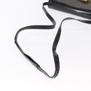 GUCCI Shoulder Bag Enamel Black Gold 004 33 0280 Auth ep11880-7