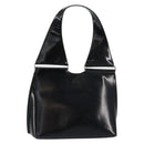 GUCCI Shoulder Bag Enamel Black Silver 001 3115 Auth ep11884-1