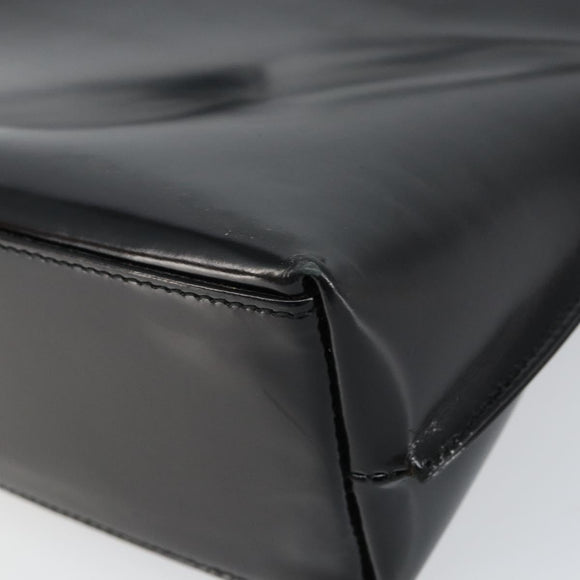 GUCCI Shoulder Bag Enamel Black Silver 001 3115 Auth ep11884