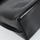 GUCCI Shoulder Bag Enamel Black Silver 001 3115 Auth ep11884-17