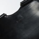 GUCCI Shoulder Bag Enamel Black Silver 001 3115 Auth ep11884-18