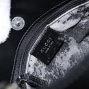 GUCCI Shoulder Bag Enamel Black Silver 001 3115 Auth ep11884-9