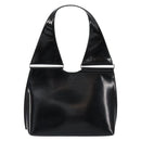 GUCCI Shoulder Bag Enamel Black Silver 001 3115 Auth ep11884-13