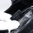 GUCCI Shoulder Bag Enamel Black Silver 001 3115 Auth ep11884-12