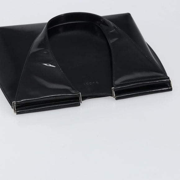 GUCCI Shoulder Bag Enamel Black Silver 001 3115 Auth ep11884