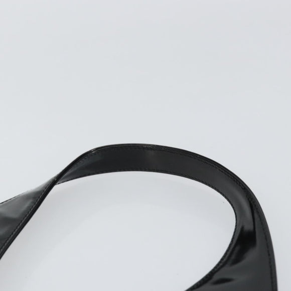 GUCCI Shoulder Bag Enamel Black Silver 001 3115 Auth ep11884