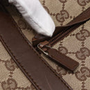 GUCCI GG Canvas Tote Bag Beige Silver 019 0493 Auth ep11885-10