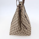 GUCCI GG Canvas Tote Bag Beige Silver 019 0493 Auth ep11885-3