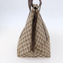 GUCCI GG Canvas Tote Bag Beige Silver 019 0493 Auth ep11885-4