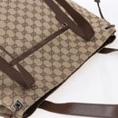 GUCCI GG Canvas Tote Bag Beige Silver 019 0493 Auth ep11885-6