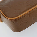 LOUIS VUITTON Monogram Vernis Christy MM Bag Bronze M91109 LV Auth ep11886-17