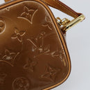 LOUIS VUITTON Monogram Vernis Christy MM Bag Bronze M91109 LV Auth ep11886-9