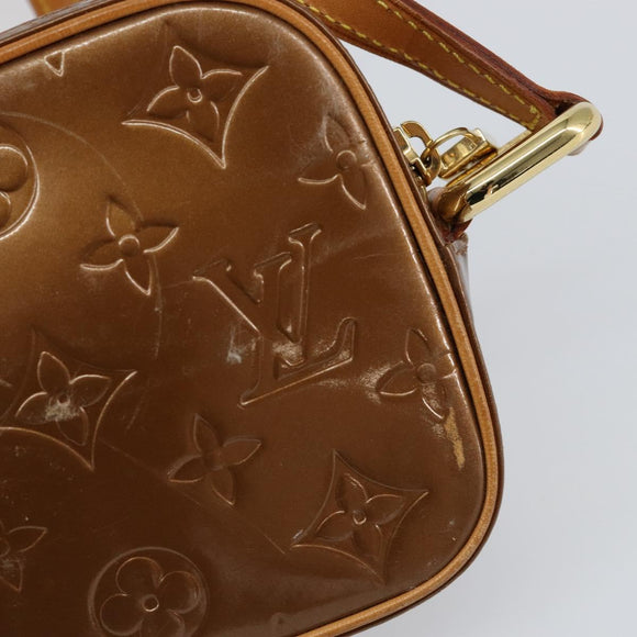 LOUIS VUITTON Monogram Vernis Christy MM Bag Bronze M91109 LV Auth ep11886