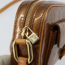 LOUIS VUITTON Monogram Vernis Christy MM Bag Bronze M91109 LV Auth ep11886-10