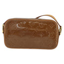 LOUIS VUITTON Monogram Vernis Christy MM Bag Bronze M91109 LV Auth ep11886-2