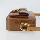 LOUIS VUITTON Monogram Vernis Christy MM Bag Bronze M91109 LV Auth ep11886-3