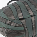 PRADA Hand Bag Leather Gray Silver Auth ep11888-16