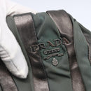 PRADA Hand Bag Leather Gray Silver Auth ep11888-17