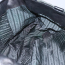 PRADA Hand Bag Leather Gray Silver Auth ep11888-20