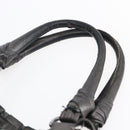 PRADA Hand Bag Leather Gray Silver Auth ep11888-8