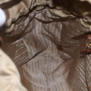 PRADA Tote Bag Nylon Leather Beige Gold Auth ep11896-21