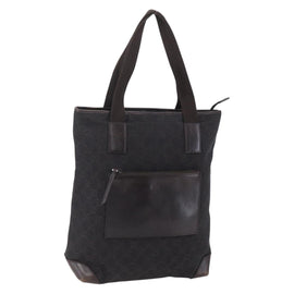 GUCCI GG Canvas Tote Bag Dark Brown 28892 00 Auth ep11898