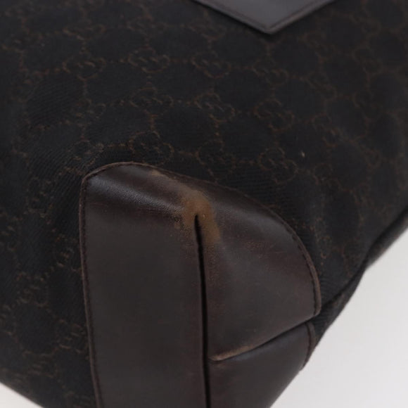 GUCCI GG Canvas Tote Bag Dark Brown 28892 00 Auth ep11898