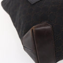 GUCCI GG Canvas Tote Bag Dark Brown 28892 00 Auth ep11898-14