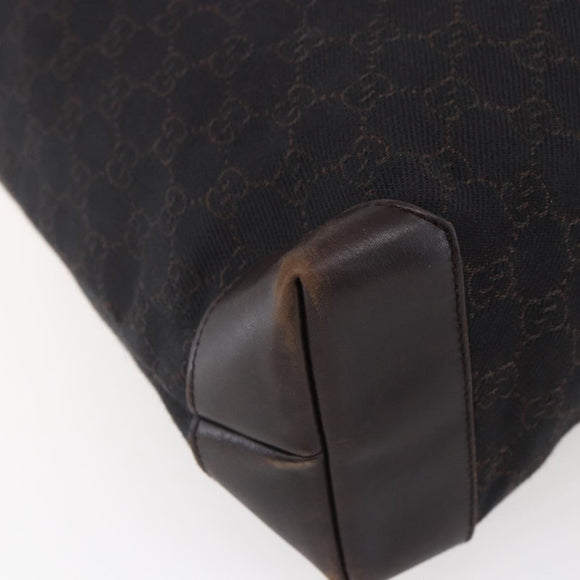 GUCCI GG Canvas Tote Bag Dark Brown 28892 00 Auth ep11898