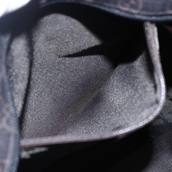 GUCCI GG Canvas Tote Bag Dark Brown 28892 00 Auth ep11898