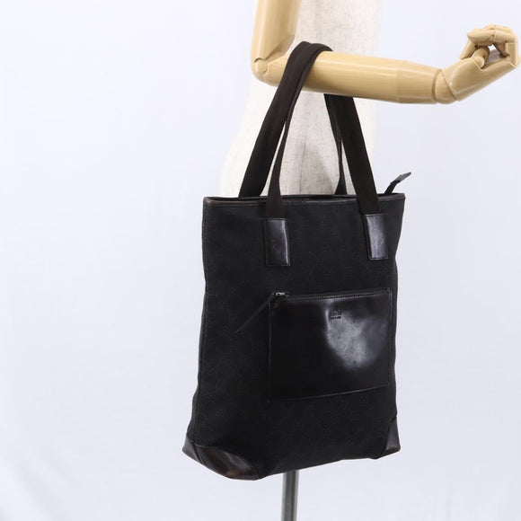 GUCCI GG Canvas Tote Bag Dark Brown 28892 00 Auth ep11898