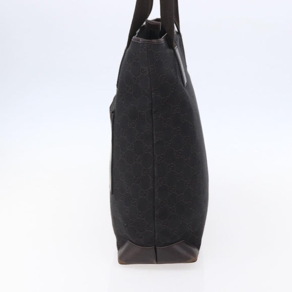 GUCCI GG Canvas Tote Bag Dark Brown 28892 00 Auth ep11898