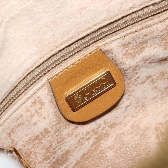 GUCCI Micro GG Supreme Shoulder Bag PVC Gold Beige 007 084 0092 Auth ep11900