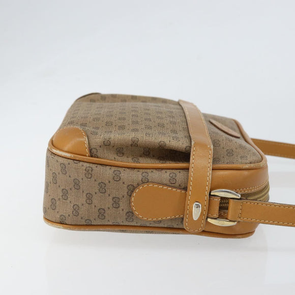 GUCCI Micro GG Supreme Shoulder Bag PVC Gold Beige 007 084 0092 Auth ep11900