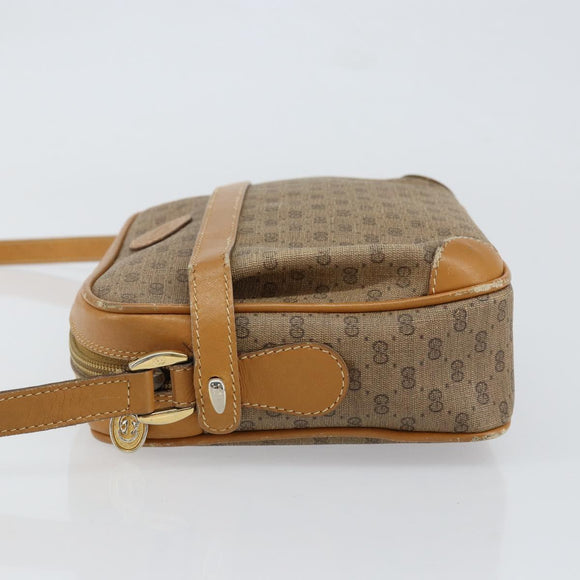 GUCCI Micro GG Supreme Shoulder Bag PVC Gold Beige 007 084 0092 Auth ep11900