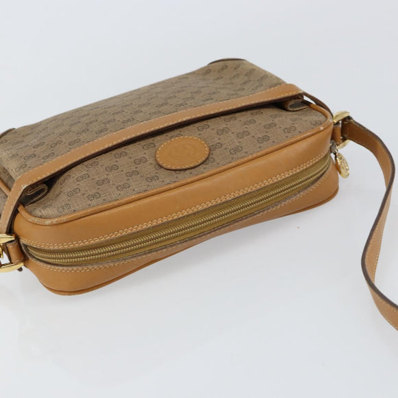 GUCCI Micro GG Supreme Shoulder Bag PVC Gold Beige 007 084 0092 Auth ep11900