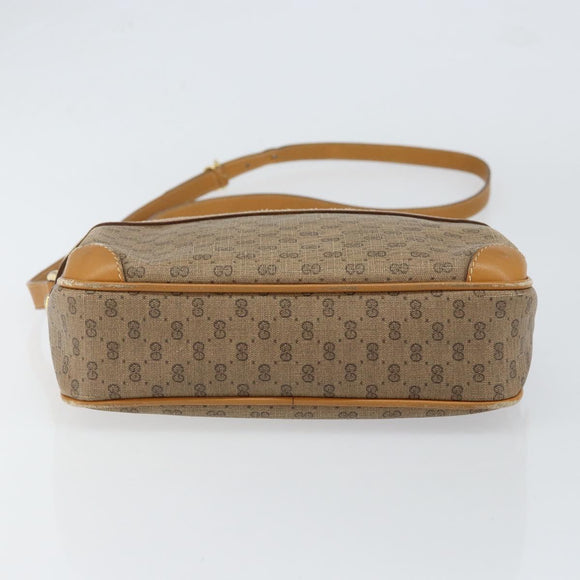 GUCCI Micro GG Supreme Shoulder Bag PVC Gold Beige 007 084 0092 Auth ep11900