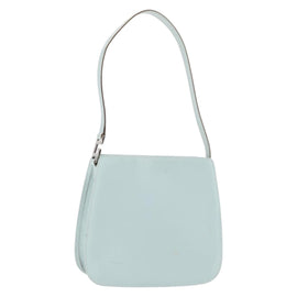 GUCCI Shoulder Bag Leather Light Blue Silver 007 406 0259 Auth ep11902