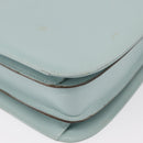 GUCCI Shoulder Bag Leather Light Blue Silver 007 406 0259 Auth ep11902-16
