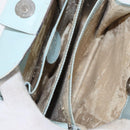 GUCCI Shoulder Bag Leather Light Blue Silver 007 406 0259 Auth ep11902-10